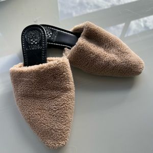 Vince Camuto Furry Mules